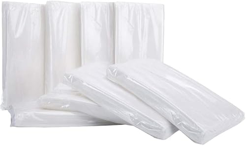 Mr.Ho Soft White Facial Tissue Car Tissue Holder, Made of Primeval Wood Pulp with Highly Water Absorption, Pack of 8, 60 Ct Each
