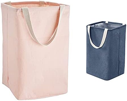 Amazon Basics Fabric Storage Bin - Tall Cube, Dusty Pink