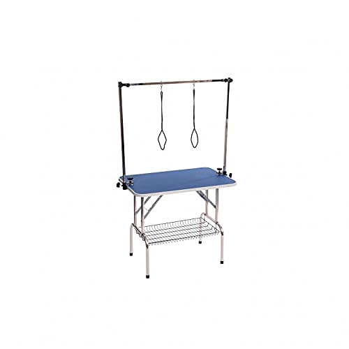 mobile dog grooming table view