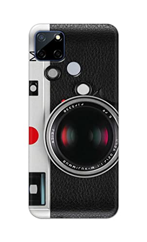 Image of Printed Hard Back Cover Case for Realme C12 Back Cover (Vintage Camera) -1302