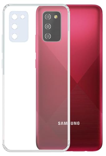 Image of Soft Flexible Silicone Back Cover Compatible with Samsung Galaxy M02s, Transparent Case