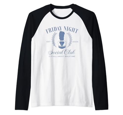Band Mom Friday Night Social Club All About Halftime Raglan Baseball Tee
