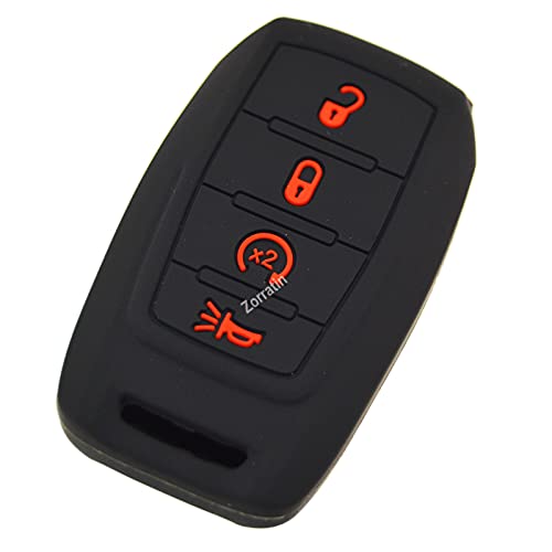 Zorratin Silicone Remote Key Fob Cover Case Protector for Ram 1500 2500 3500 2019 2020 2021 2022 2023 2024 2025 4 Buttons