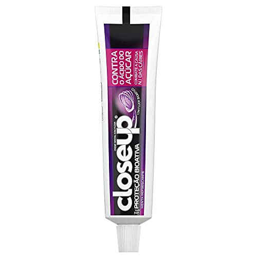 Creme Dental Menta Refrescante com Flúor Closeup Proteção Bioativa Contra o Ácido do Açúcar Caixa 70