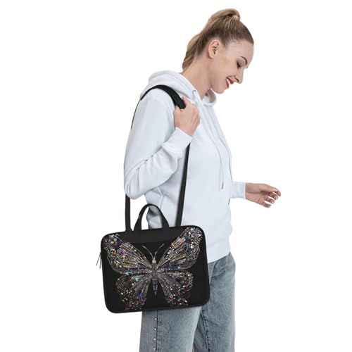 Bolso Tote para Laptop con Estampado de Mariposa 14 pulgadas miniatura 7