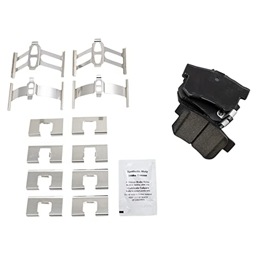 Image of TRQ Rear Brake Pad and Rotor Set Ceramic Solid Rotors | For 2011-2014 Honda CR-Z