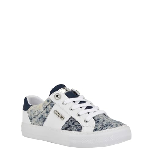 GUESS Loven, Zapatillas Mujer, Blanco Azul 171, 38 EU