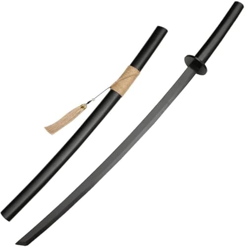 Zdaqian 日本刀 天然木製侍刀 居合道刀 鞘付き手作り木刀 剣道 伝統工法 竹刀 抜刀術 練習用 コスプレ コレクション 専用シース 贈答品 男女兼用 和風インテリア 店舗装飾 送別記念品 未開刃 (A)