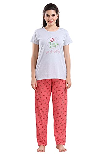 Image of Soulemo Womens Cotton Plain Night Suit 1054