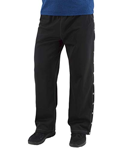 Post Surgery Tearaway Pants - Men's - Women's - Unisex Sizing (Black, Medium) #TOP1