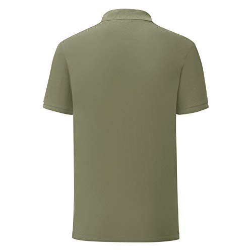 Fruit of the Loom Polo Iconico Pique para Hombre (XL) (Verde jaspeado) miniatura 5