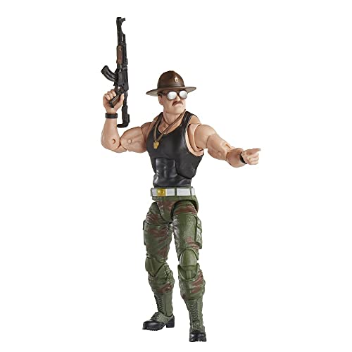 Boneco Gi Joe Classified Series - Sgt Slaughter - Figura 15 cm com acessórios -F4555 - Hasbro