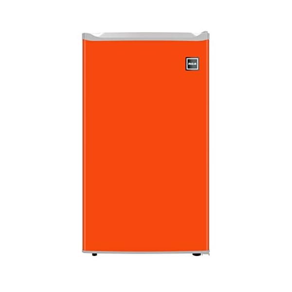 RCA RFR321FR320/8 IGLOO Mini Refrigerator, 3.2 Cu Ft Fridge, Orange