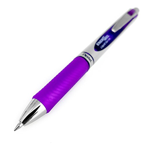 ENERGEL Pentel BL77 Bolígrafo Gel Retráctil Morado 0.7mm Pack 9 miniatura 2