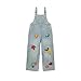 Baggy Girls Denim Overalls Sleeveless Teens Denim Jumpsuit Spring Summer Washed Jean Rompers with Pockets overalls for girls Y2K clothes Sky Blue 11-12 Years