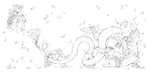Pop Manga Dragons and Other Magically Mythical Creatures: A Coloring Book