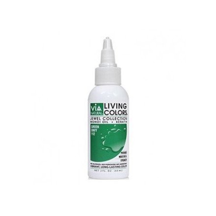 Via Living Color Hair Collection Color - Style 112 Green Envy 2 ounce