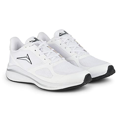JQR Men's Global-Sports,Running,Walking, Training,Lightweight Shoes Wht-Blk, Multi Color,6