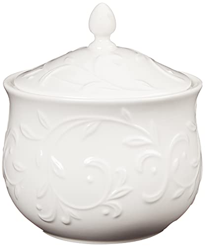 Lenox Opal Innocence Carved Sugar Bowl -,White #TOP12