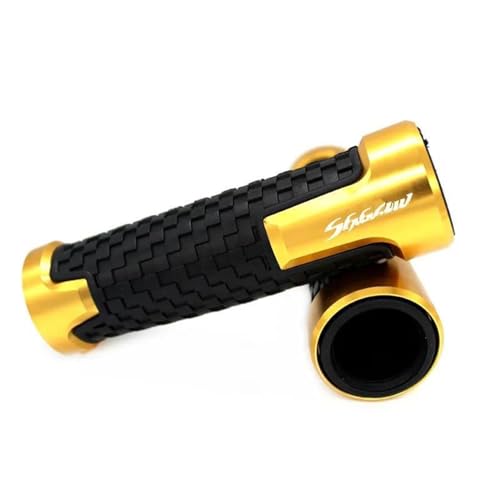 Image of Motorcycle Accessories Handlebar Handle Grips 7 /8'' 22MM Handle Bar for Shadow VT 400 600 750 1100 VT400 VT600 13 (Color : Gold)