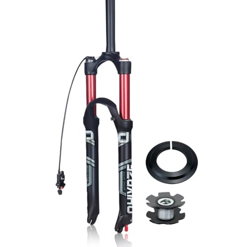 �}�E���e���o�C�N �T�X�y���V�����t�H�[�N 26/27.5/29 �C���` �g���x�� 120mm MTB �f���A���G�A�t�H�[�N ���o�E���h�����\ 1-1/8 �X�g���[�g�t�����g�t�H�[�N �}�j���A��/�����[�g���b�N�A�E�g QR 9×100mm(Red Remo
