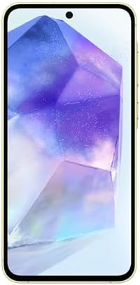 Samsung Galaxy A55 5G, Clear Cover inclusa, Smartphone Android 14, Display FHD+ Super AMOLED 6.6”, 8GB RAM e 256GB di memoria interna espandibile, Batteria 5.000 mAh, Awesome Lemon [Versione Italiana]
