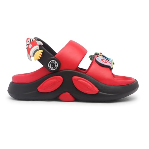 Image of Kids Cartoon Character Sports Sandals Lightweight Soft Sole Slip-On Sandals with Adjustable Back Strap for Boys & Girls