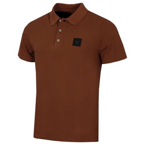 Image of Lyle & Scott Mens Supima Cotton Polo Shirt - Deep Russet - M