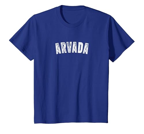 Arvada Distressed City Pride Classic T-Shirt, Youth, Royal Blue, 2T