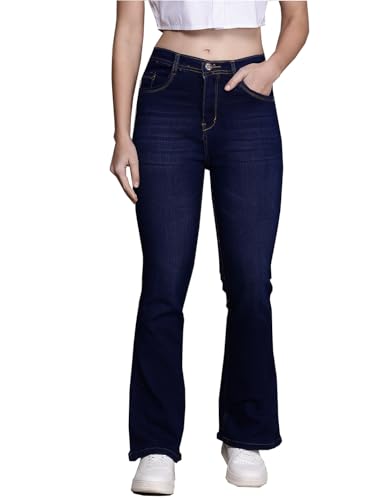Image of Nifty Women's Denim Stretchable High Waist Bootcut Jeans