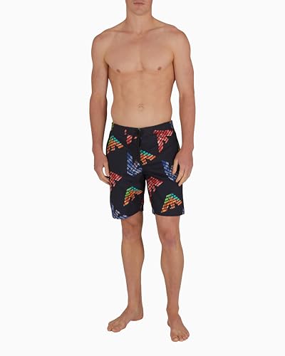 Emporio Armani Men's Big Eagle Logo Bermuda Swim Trunk2