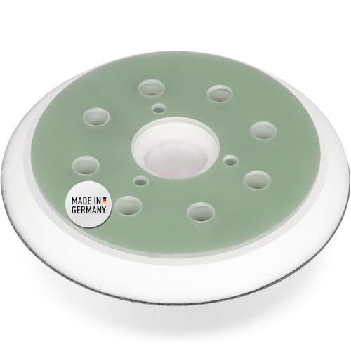 SCHLEIFTELLER 125mm Klett für MAKITA BO5031, M9204, BO5021, BO5041 Schleifer / (Akku-) Exzenterschleifer als Ersatzteil, Stützteller/Kletthaftteller - SOFT/WEICH - DFS