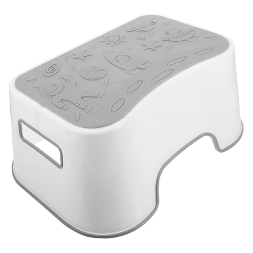 Tabouret de toilette FRCOLOR en polypropylène blanc antidérapant