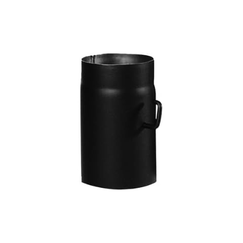 Kamino - Flam Stove Pipe with Throttle, Black, 150 mm Cover
