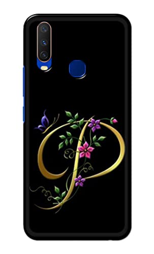 Image of Printed Hard Back Cover Case for Vivo Y15 | Vivo Y17 | Vivo Y11 | Vivo U10 | Vivo Y12 | Vivo Y12i Back Cover (Alphabet P) -1803