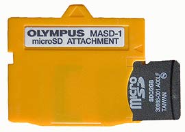 Adaptador Olympus MASD-1 de microSDHC para XD