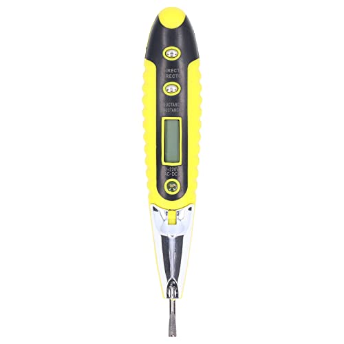 Image of Plplaaoo Digital Voltage Tester Pen with LED Display | Multi-Function AC /DC Voltage Detector for 12V-220V Home Appliance Repair | Non-Contact Electrical Tester Tool for Outlets & Switches