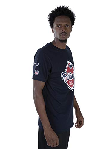 CAMISETA NFL NEW ENGLAND PATRIOTS ESSENTIALS RETRO AZUL MARINHO MARINHO NEW ERA