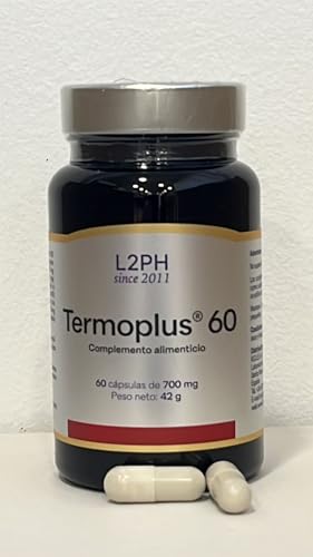 TERMOPLÚS – Control del Apetito y Apoyo Energético Natural con L-Carnitina, Guaraná, Garcinia y Wakame | Apoyo al Metabolismo Saludable | 60 Cápsulas