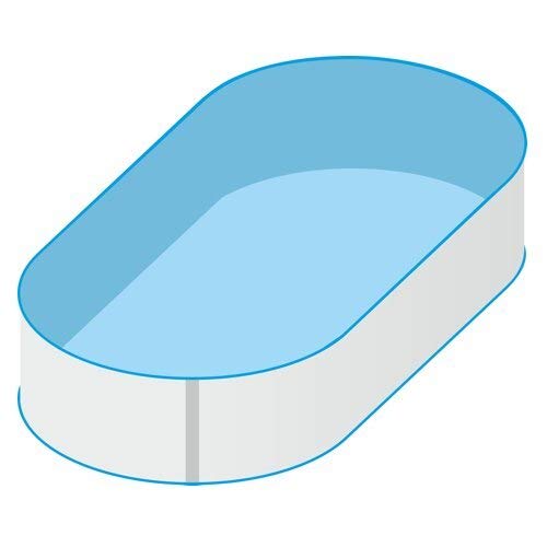 Oval Pool 623 x 360 x 150 cm | All IN ONE Set B | Innenhülle 0.8 mm, Basic-Handlauf, Filteranlage, Einbauteile, Leiter – Bild 5