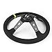 14 Inch 350mm Car Steering Wheel Suede Leather Drift Racing Game Steering Wheel Universal