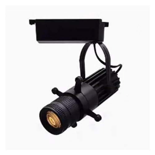 Foco De Control Remoto Inalámbrico Regulable, 2,4G, 15W, 20W, Focos LED De Perfil, Luz De Corte De Enfoque Manual For Fiesta De Escenario FáCil De Instalar(4000K,15W black track lamp)