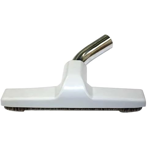 Selgo Upgraded Vacuum Floor Brush for Eureka & Universal Vacuum Cleaners with 1 ¼ inch (1.25'') (32mm) Inner Diameter with Horse Hair Soft Bristles 10” Wide (White - Metal) Cover