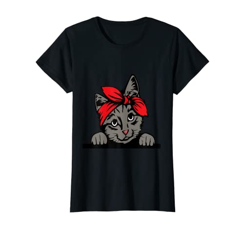 Mujer Gato Mamá Día De La Madre Lindo Gatito Amante Mamá Camiseta