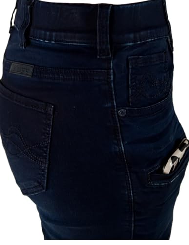 Cowgirl Tuff Western Jeans Womens Pull On Sapphire Dark Wash JPULSP3