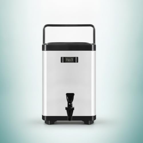 Termo con grifo y visor térmico: cubo aislado de 10L que conserva tus bebidas calientes 3