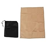 Panno Ignifugo per Isolamento Termico All'aperto Coperta Ignifuga per Proteggere Ponte/Patio/Erba/Legno Pieghevole e Facile da Trasportare(60 * 80cm)