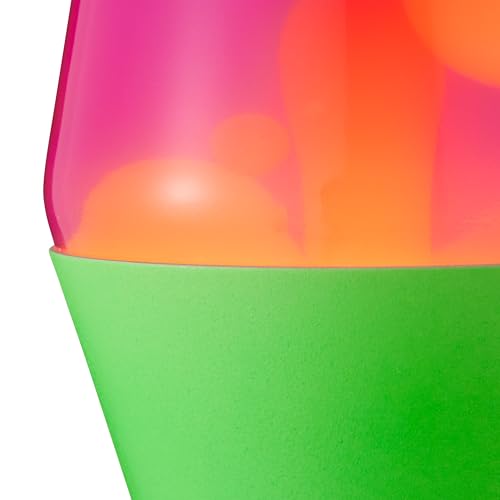 Lava The Original Lamp - 14.5" Neon Green - Classic Liquid Motion Lamp - Orange and Pink Liquid - Item #2096 (Amazon Exclusive)