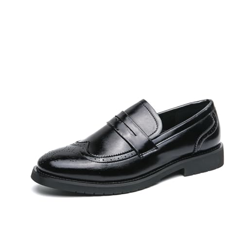Penny Loafers for Men, Formal Mens Loafers, Slip on Dress Men Shoes PU Leather Shoes