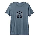 Geometric Alpha Omega Symbol Design Premium Tri-blend T-Shirt